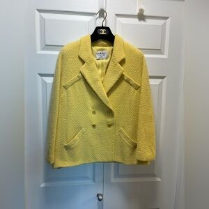 Vintage Chanel Canary Yellow Women's Jacket